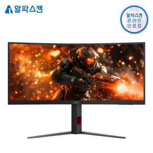 알파스캔  AOC CU34G4 34인치 아이온2 180Hz 울트라와이드 WQHD AI HDR 400 무결점 커브드 게이밍 모니터