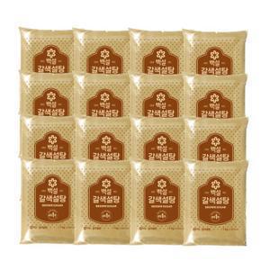 백설 갈색 설탕 1kg 16봉