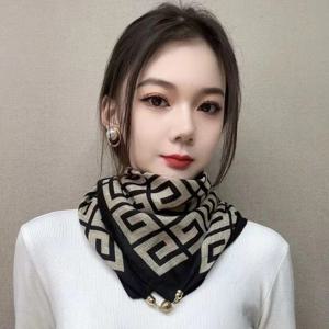 1+1+1 원터치 자석스카프 여성 마그네틱 고정 쁘띠 머플러 1+1+1행사 중