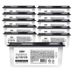 지로 와이드 습기제거제  250g 24개입 옷장 서랍장 화장실 제습제 무향