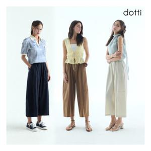 도티 26SS 썸머 버뮤다 와이드 8부 팬츠 3종(D6N8W)