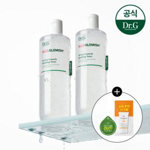 닥터지 레드 블레미쉬 10-시카 캡슐 수딩 토너 300ml 1+1  +그린딥포어클렌징밤3ml+브라이트닝업선2ml샘플