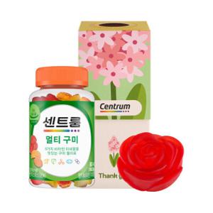 (G마켓단독)센트룸 기프트 패키지 (멀티구미 80구미(160g)+꽃비누)
