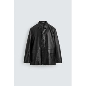 ZARA 자라 편안한 핏의 인조 가죽 오버셔츠 3548 430 800