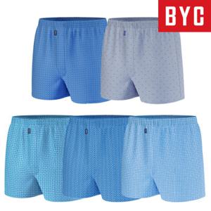 BYC 남성 고급 순면 트렁크팬티 5종세트 MCG5024