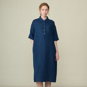 BCBG 와퍼 린넨 원피스(B6M6O655)