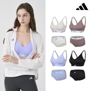 아디다스 여성 에어로 스트레치핏 브라팬티 4세트
