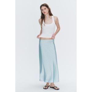 ZARA 자라 새틴 도트 미디 스커트 8338404 8338/404