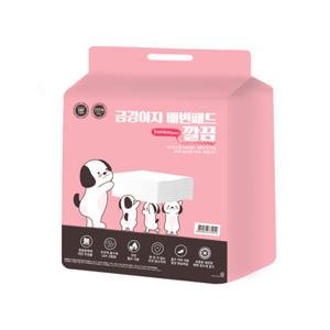 금강아지 배변패드 깔끔 100매 절약형 천연펄프