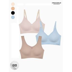 [크로커다일 이너웨어]25SS 쿨 인견 브라 V넥/스트랍 1종 택1