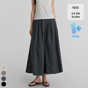 포레스트핏 (냉장고바지18탄) 여름 바스락 밴딩 핀턱 버뮤다 치마바지