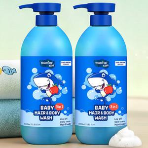 터치미 베이비 올인원 헤어&바디 워시 1000ml 2개 키즈 샴푸 유아용 저자극