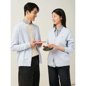 [빈폴멘] [Essential] 코튼 베럴비 카디건  라이트 그레이 (BC515AE102)
