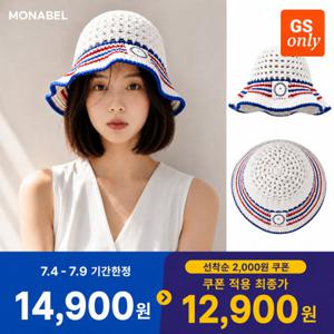 모나벨 여름 니트 버킷햇 그물 벙거지 여성 여름 모자 통풍 시원 자외선차단