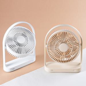 오아 라운드 미니 탁상용 BLDC 무선 소형 선풍기 사무실 책상 USB 데스크 테이블