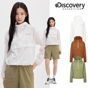 [백화점]디스커버리 25SS 이월/할인/여성/여름용/냉감소재/프레시벤트 아노락 크롭 바람막이 DWWJ91053