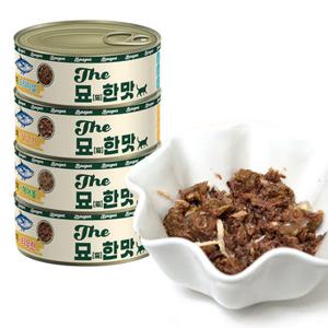 바이캣 묘한맛 고양이 간식 캔 /참치/닭가슴살/헤어볼/콤보