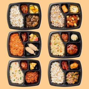 굿스푼 맛있는 반찬 도시락 6종 6팩 닭가슴살 단기관리 냉동