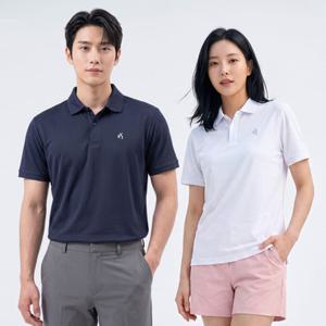 김영주골프 남녀공용 쿨드라이브 반팔 카라 티셔츠(M7SS65)