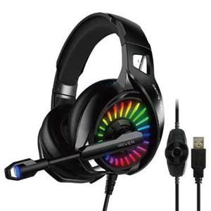 아이리버 IGH-A20 7.1CH 게이밍 헤드셋 게임 게이머 PC방 RGB LED 유선 USB 고감도 마이크 FPS 보이스 추천