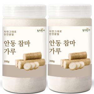 동의한재 프리미엄 100% 안동 참마 가루 분말 300g x 2개