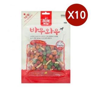 먹이찾기 강아지 훈련 간식 혼합 노즈워크 져키간식 150G 10P