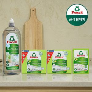 프로쉬 독일 식기세척기세제 미니 50개입 2개+식세기클리너+린스