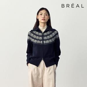 [TV상품]브리엘 25FW 노르딕 캐시미어 니트 집업 1종[런칭 가격 69,900원]