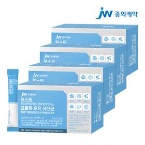 JW중외제약 포스트 프리프로바이오틱스 프롤린 모유유산균 4박스