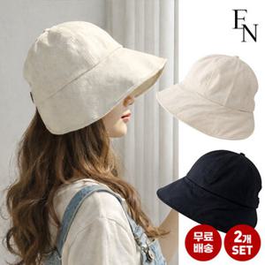 엔비 [2개세트] 와이드 여성 버킷햇 썬캡 모음