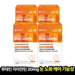 종근당 눈건강 프로젝트365 루테인 지아잔틴 500mg 30캡슐, 4개