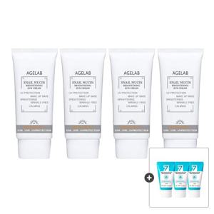 에이지랩 스네일 뮤신 선크림 70ml 4개 + 소다클폼 30ml 2개 증정
