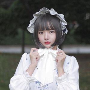 단발여신 일자 앞머리 가발 네츄럴 고정스트랩 WB1B3F0