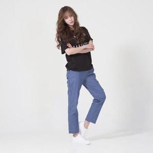 여자바지 여자 데일리 이지웨어 외출 캐주얼 밴딩 세미 마바지
