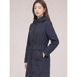 [크로커다일레이디]네이비 후드 탈부착 허리 스트링 점퍼 CLCMJP205
