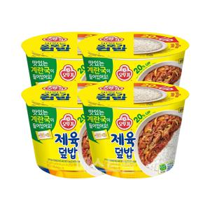 오뚜기컵밥 제육덮밥(즉석국) 315g 4개