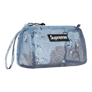 Supreme PVC 폴리염화비닐 여행용 수납 가방 남녀공용 블루