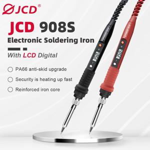 JCD 80W 디지털 전기 납땜 인두 키트 온도 조절 가능 220V 110V 용접 도구 세라믹 히터 납땜 팁 재작업