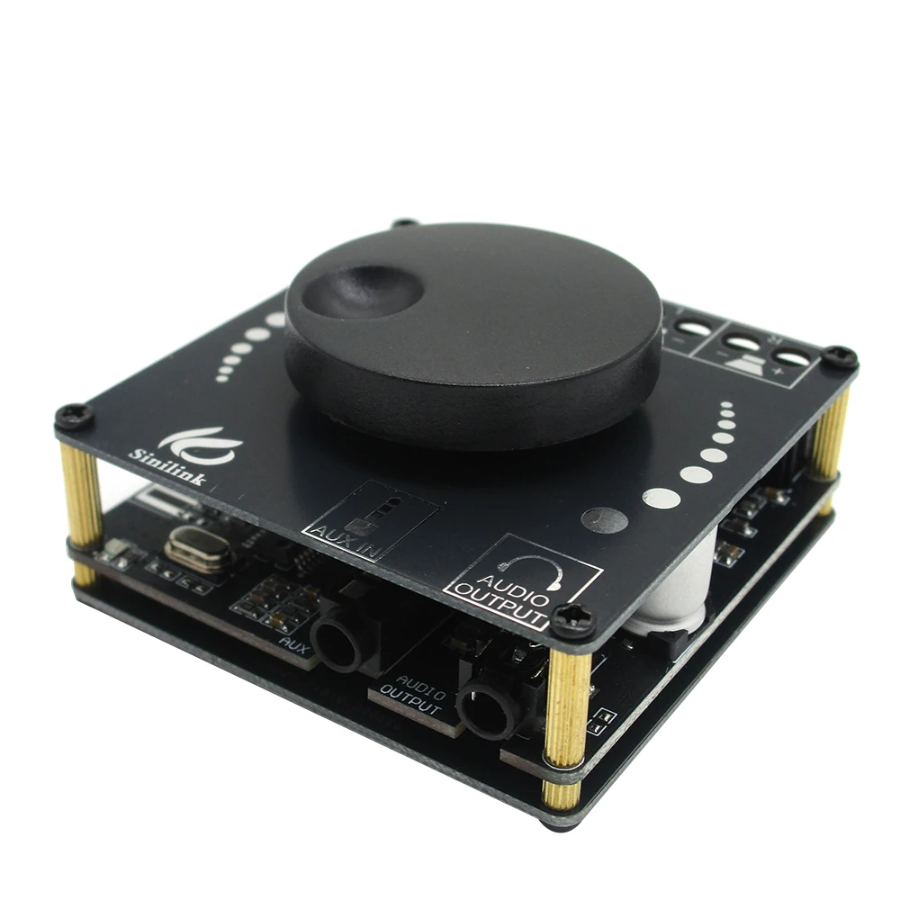 미니 블루투스 5.0 50W+50W 듀얼 채널 오디오 파워 디지털 앰프 보드 스테레오 앰프 3.5MM AUX USB APP XY-AP50L