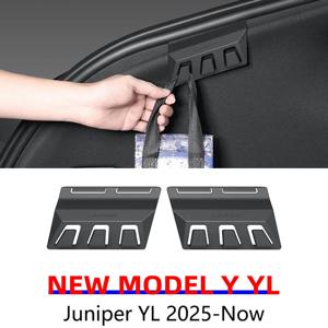 테슬라 모델 YL Y 주니퍼 2025 2026 출시 후 리어 트렁크 훅 히든 오거나이저 우산 가방 걸이 수납 카 액세서리 2개