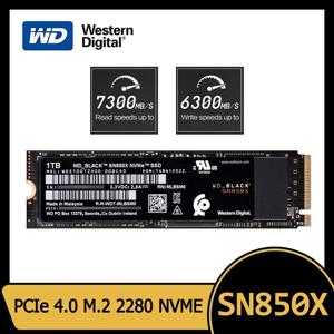 웨스턴 디지털 WD SN850X SSD 1TB 2TB NVMe Gen4 PCIe M.2 2280 PCIe 4.0X4 드라이브 내장형 솔리드 스테이트 디스크 (PS5, 데스크탑, 노트북용)