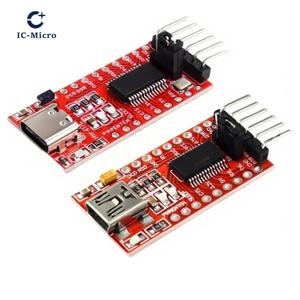 1-10개 FT232RL FT232 FTDI USB 3.3V 5.5V TTL 시리얼 어댑터 모듈 (아두이노 FT232 프로 미니 포트 USB - TTL 232 타입-C USB)