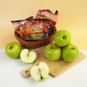 [더조은] 청사과 아오리 세척사과 가정용 2kg 10-13과