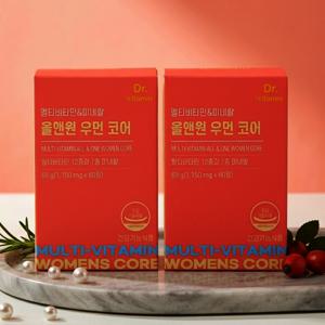 닥터비타민 멀티비타민미네랄 올앤원 우먼 코어 60정 2박스 4개월분