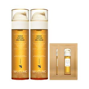 홈쇼핑 동일 맥스클리닉 오일 폼 클렌징 골드 캐비어 대용량 110g 2개+샘플2개