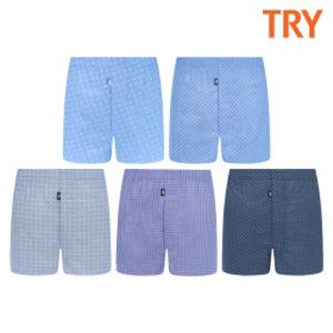 (빅사이즈추가) TRY 남성 슈페리어 쾌적 트렁크 팬티 5종세트