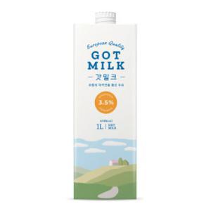 갓밀크 멸균우유1L x 12팩/폴란드우유/GOT MILK/무배