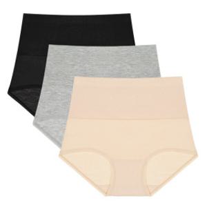 여성 모달 하이웨스트 복대 팬티 보정속옷 3매세트(M~6XL)