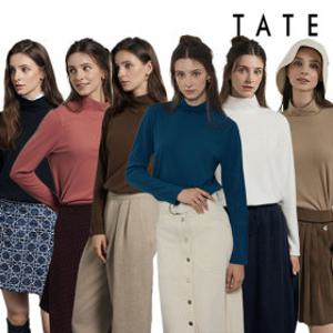 최저가TATE 테이트 25FW 여성 소프트 웜 기모 윈터 티 컬렉션 6종