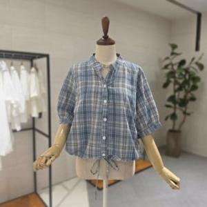 대구백화점멜로디가든체크끈퍼프소매남방(M26M4B119)
